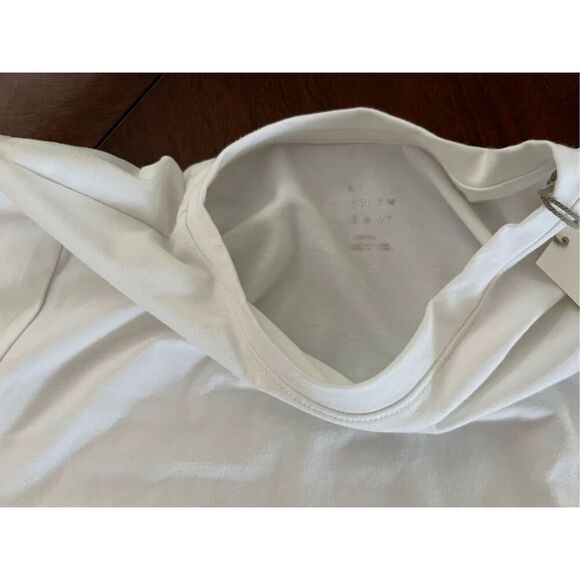 NWT SZ M Target (a . new day) Set of 2 Tops: White Cropped and Heather Gray Ribb - Picture 8 of 11